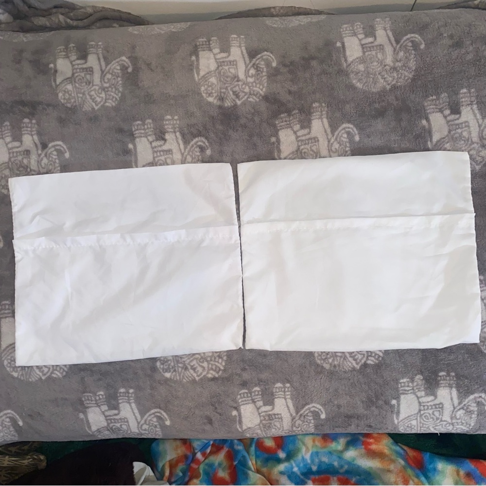 Jimmy Choo White Fabric Dust Bags with Gray Logo - Picture 5 of 8